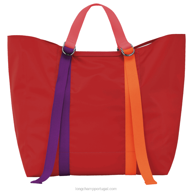 Longchamp 6DPZ58 vermelho mulheres bolsa le pliage re play xl