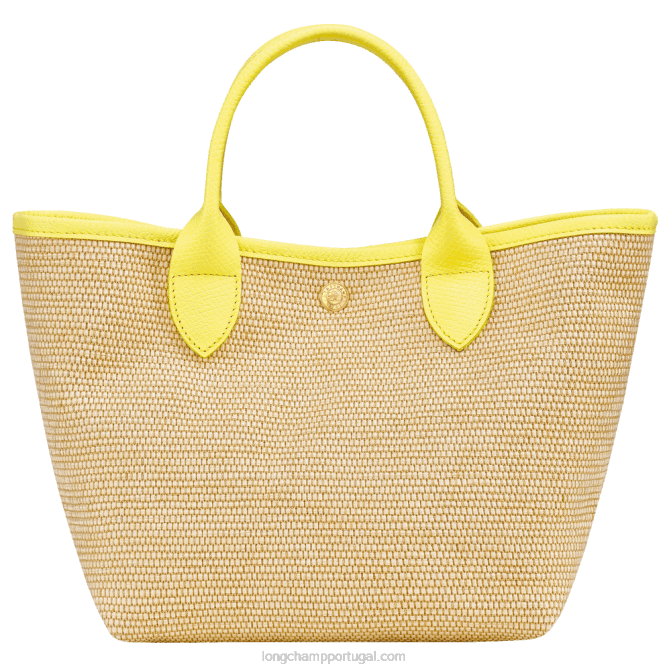Longchamp 6DPZ60 amarelo mulheres bolsa cesto le panier pliage s