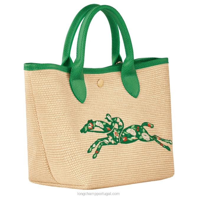 Longchamp 6DPZ61 verde mulheres bolsa cesto le panier pliage s