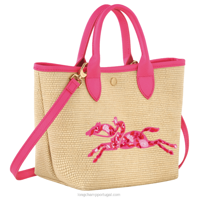 Longchamp 6DPZ62 fúcsia mulheres bolsa cesto le panier pliage s