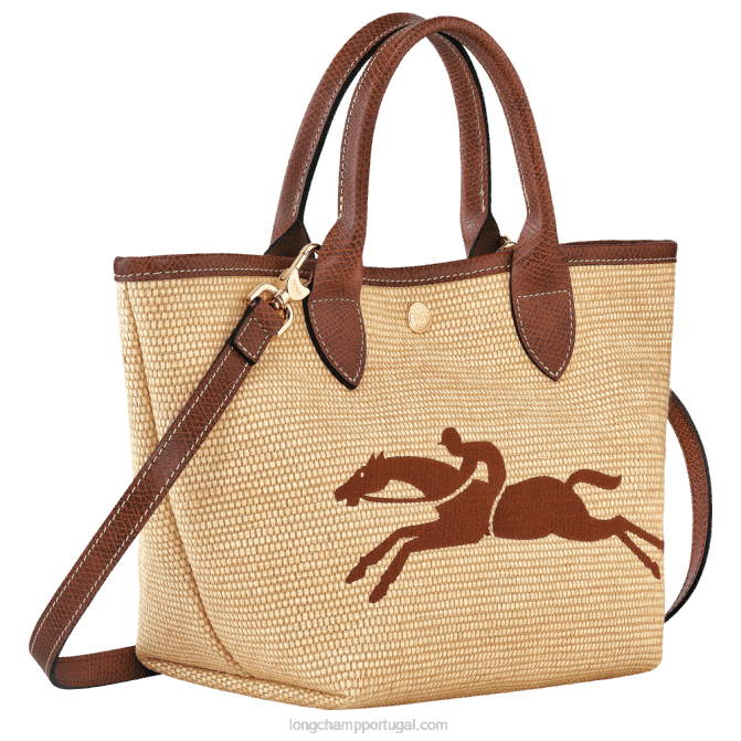 Longchamp 6DPZ64 marrom mulheres bolsa cesto le panier pliage s