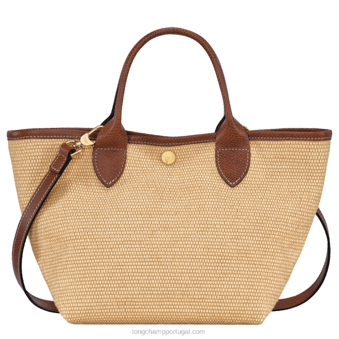 Longchamp 6DPZ64 marrom mulheres bolsa cesto le panier pliage s