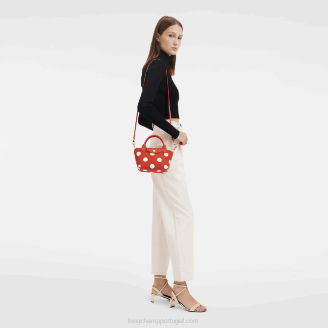 Longchamp 6DPZ82 laranja mulheres bolsa coleção le pliage xs