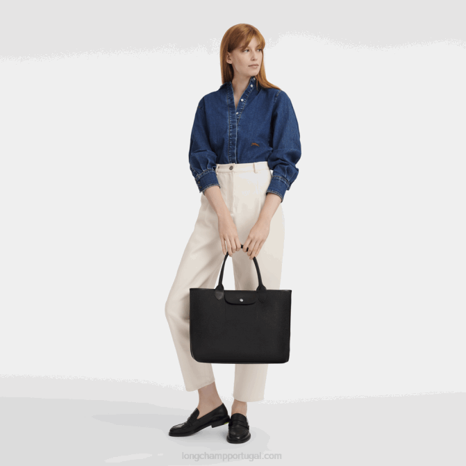 Longchamp 6DPZ83 preto mulheres bolsa tote city le pliage l