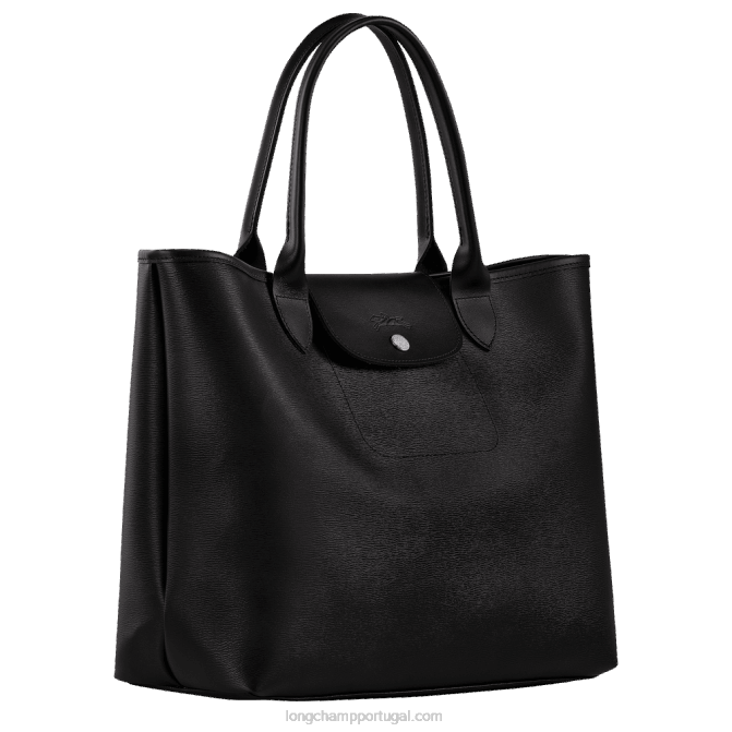 Longchamp 6DPZ83 preto mulheres bolsa tote city le pliage l