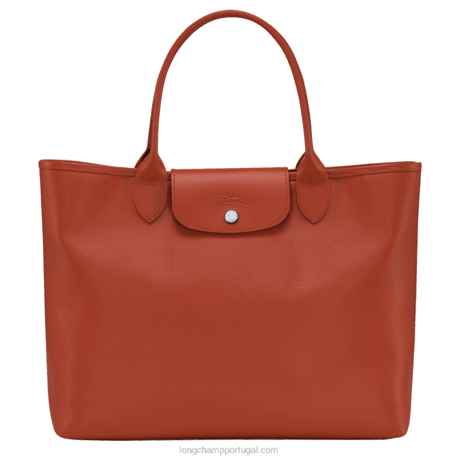 Longchamp 6DPZ85 terracota mulheres bolsa tote city le pliage l