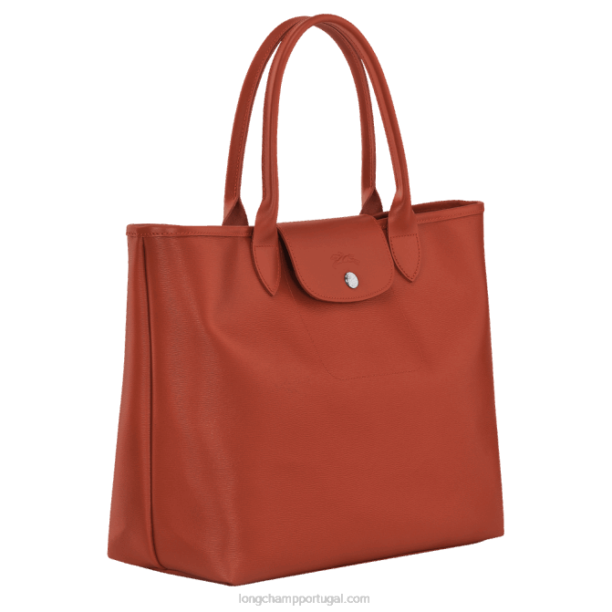 Longchamp 6DPZ85 terracota mulheres bolsa tote city le pliage l