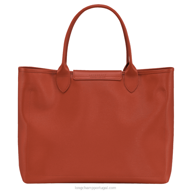 Longchamp 6DPZ85 terracota mulheres bolsa tote city le pliage l