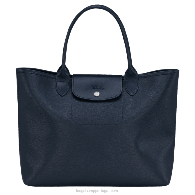 Longchamp 6DPZ86 marinha mulheres bolsa tote city le pliage l