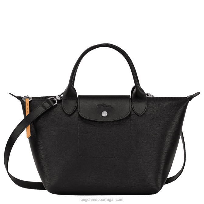 Longchamp 6DPZ87 preto mulheres bolsa alça superior le pliage city s