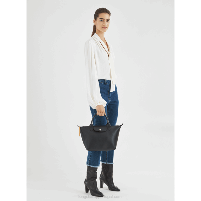 Longchamp 6DPZ87 preto mulheres bolsa alça superior le pliage city s
