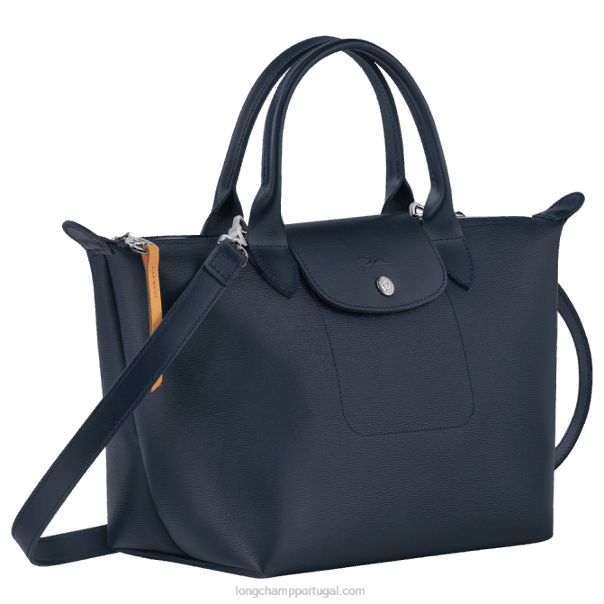 Longchamp 6DPZ88 marinha mulheres bolsa alça superior le pliage city s