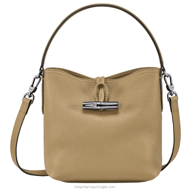 Longchamp 6DPZ93 bege mulheres saco de balde essencial roseau xs