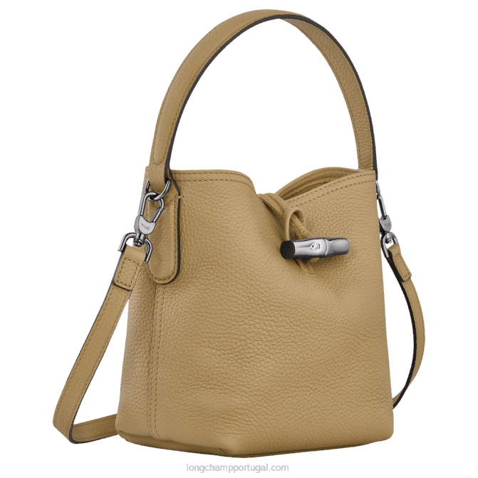 Longchamp 6DPZ93 bege mulheres saco de balde essencial roseau xs
