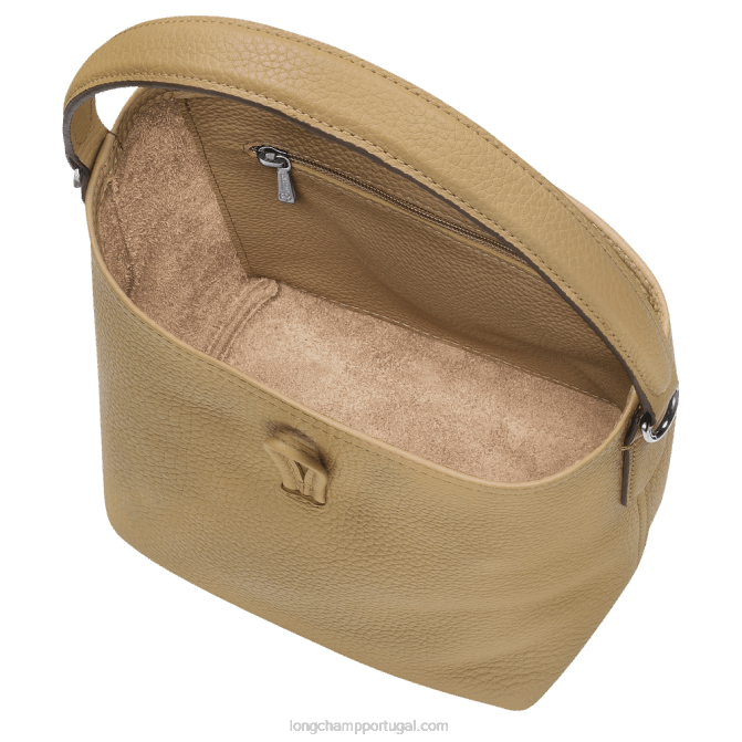 Longchamp 6DPZ93 bege mulheres saco de balde essencial roseau xs