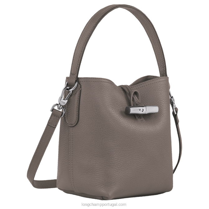 Longchamp 6DPZ94 cinza mulheres saco de balde essencial roseau xs