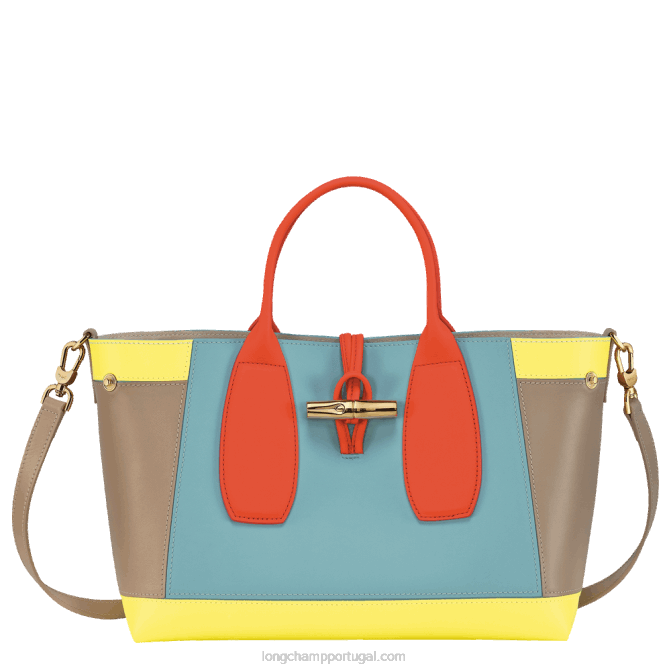 Longchamp 6DPZ96 multicolorido mulheres bolsa roseau m