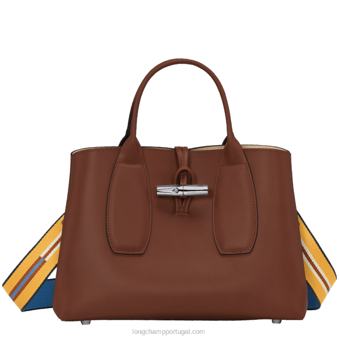 Longchamp 6DPZ97 ébano mulheres bolsa roseau m