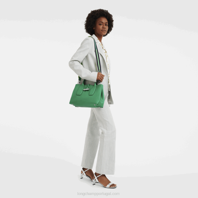 Longchamp 6DPZ98 grama/luz verde mulheres bolsa roseau m