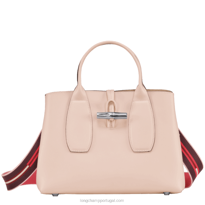 Longchamp 6DPZ99 Rosa pálido mulheres bolsa roseau m