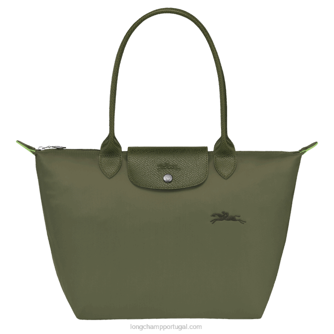Longchamp 6DPZ29 floresta mulheres bolsa verde le pliage m