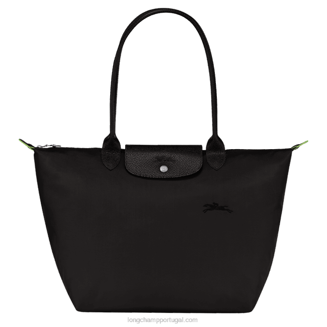Longchamp 6DPZ30 preto mulheres bolsa verde le pliage l