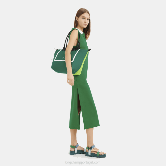 Longchamp 6DPZ342 grama/luz verde mulheres bolsa coleção le pliage l