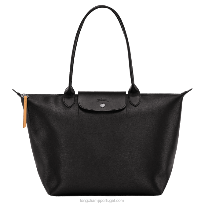 Longchamp 6DPZ348 preto mulheres bolsa tote city le pliage l