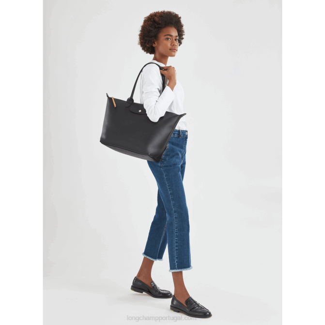 Longchamp 6DPZ348 preto mulheres bolsa tote city le pliage l