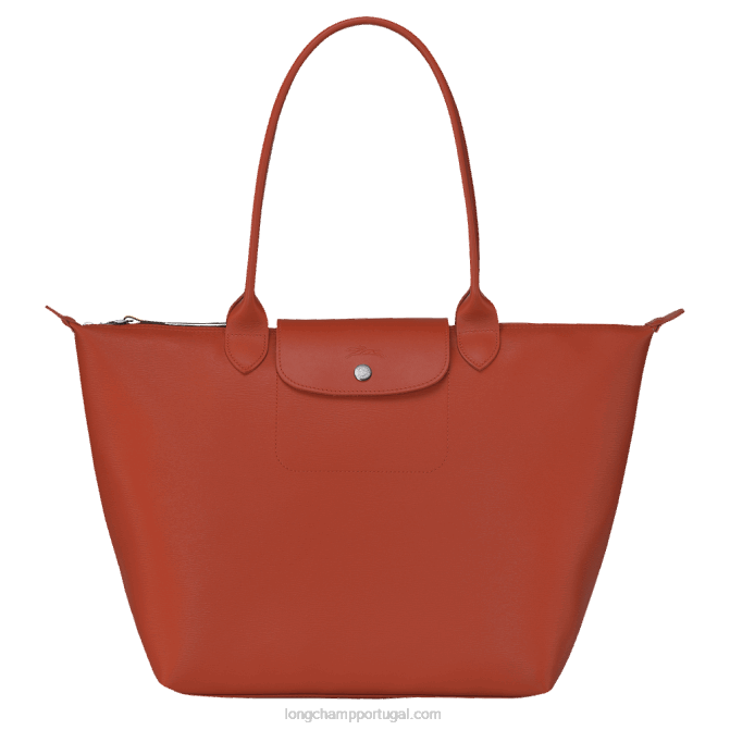 Longchamp 6DPZ350 terracota mulheres bolsa tote city le pliage l