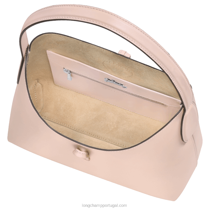 Longchamp 6DPZ367 Rosa pálido mulheres bolsa hobo roseau m