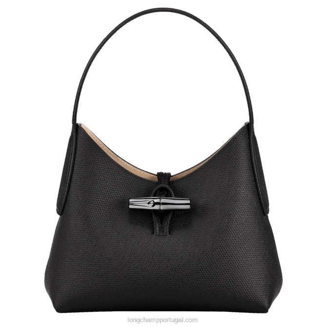 Longchamp 6DPZ371 preto mulheres bolsa vagabundo roseau s