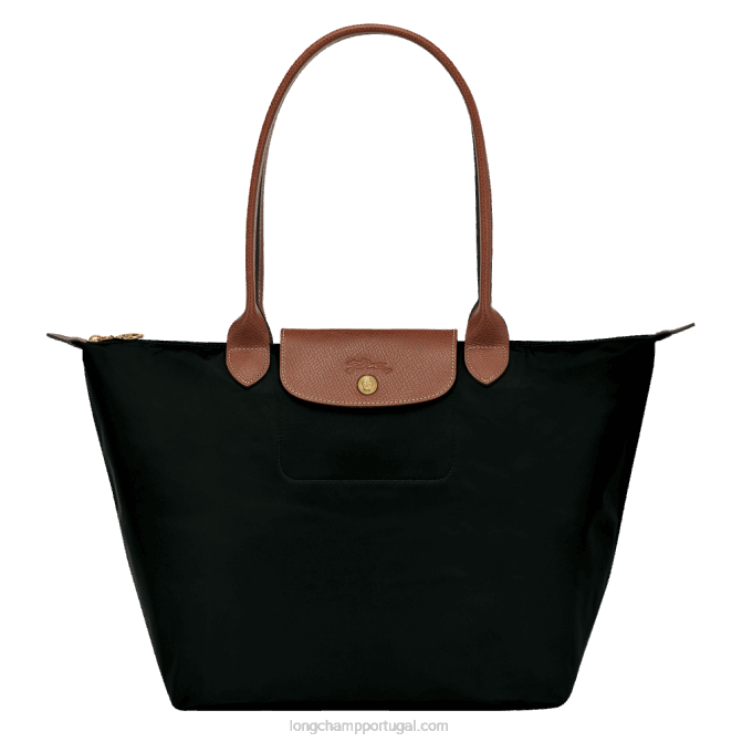 Longchamp 6DPZ38 preto mulheres bolsa tote original le pliage l