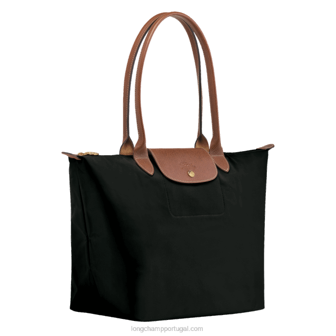 Longchamp 6DPZ38 preto mulheres bolsa tote original le pliage l