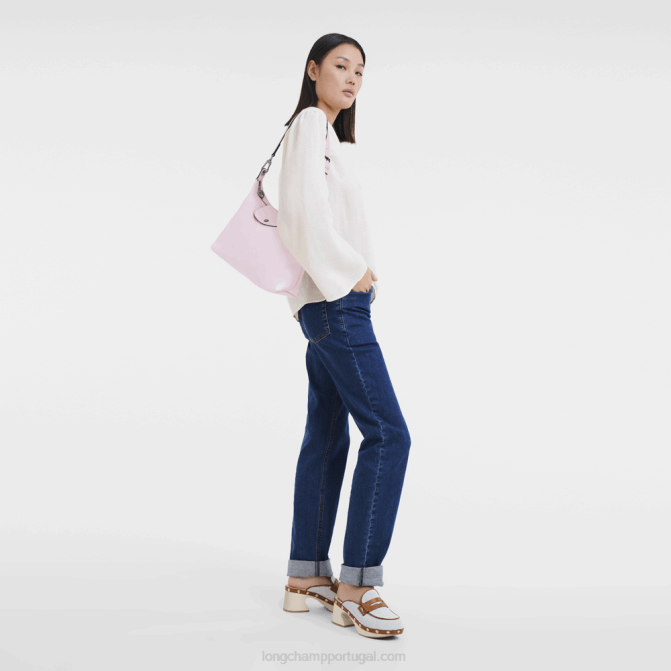 Longchamp 6DPZ397 pétala rosa mulheres bolsa le pliage xtra hobo m
