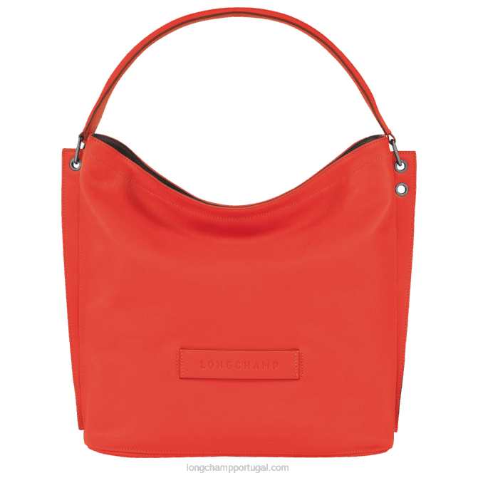 Longchamp 6DPZ401 laranja mulheres saco vagabundo 3d l