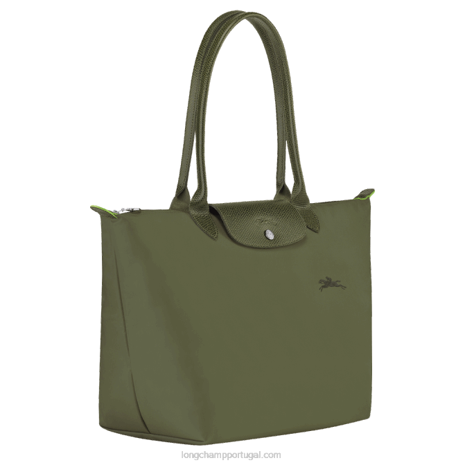 Longchamp 6DPZ403 floresta mulheres bolsa verde le pliage l