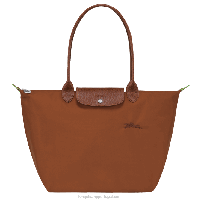 Longchamp 6DPZ404 conhaque mulheres bolsa verde le pliage l