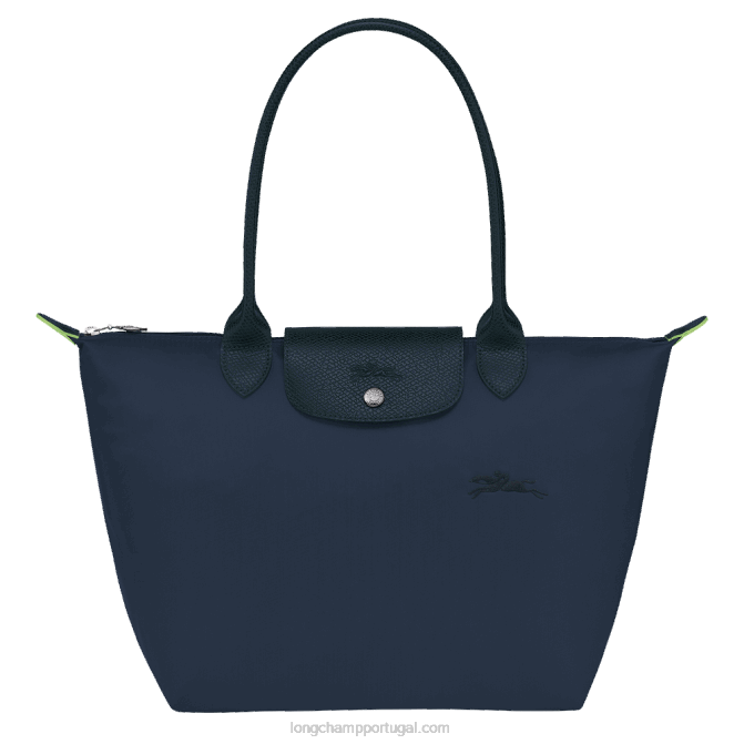 Longchamp 6DPZ412 marinha mulheres bolsa verde le pliage m
