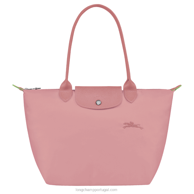 Longchamp 6DPZ414 pétala rosa mulheres bolsa verde le pliage m