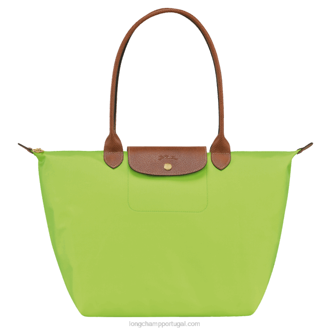 Longchamp 6DPZ415 luz verde mulheres bolsa tote original le pliage l