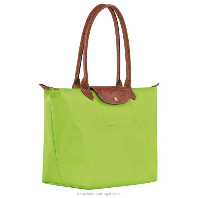 Longchamp 6DPZ415 luz verde mulheres bolsa tote original le pliage l