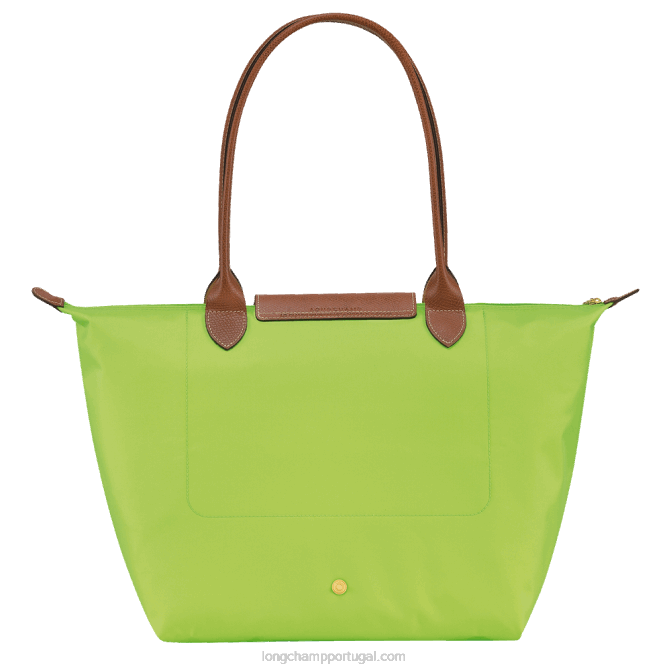 Longchamp 6DPZ415 luz verde mulheres bolsa tote original le pliage l