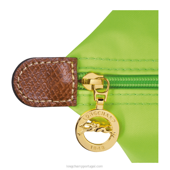 Longchamp 6DPZ415 luz verde mulheres bolsa tote original le pliage l