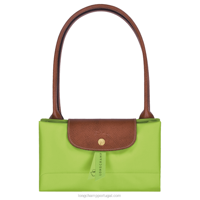 Longchamp 6DPZ415 luz verde mulheres bolsa tote original le pliage l