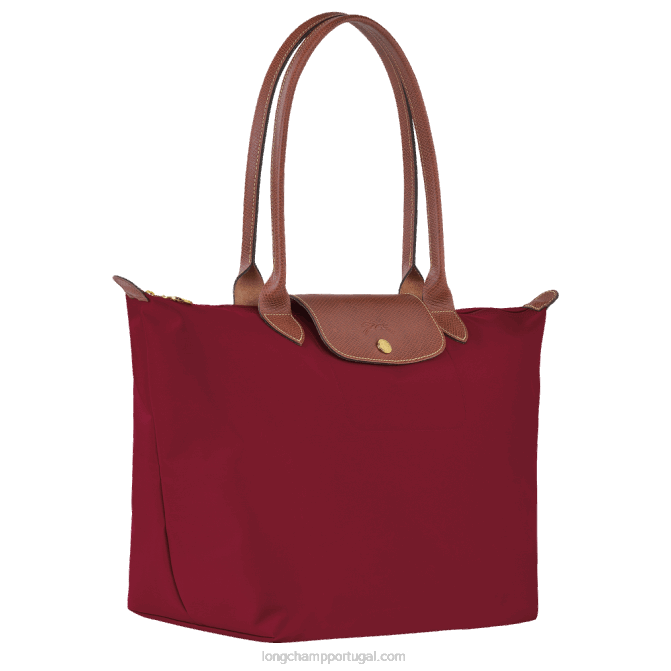 Longchamp 6DPZ416 vermelho mulheres bolsa tote original le pliage l