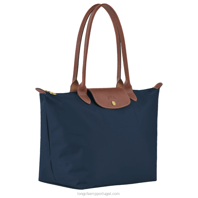 Longchamp 6DPZ417 marinha mulheres bolsa tote original le pliage l