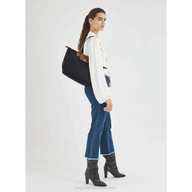 Longchamp 6DPZ421 preto mulheres bolsa tote original le pliage m