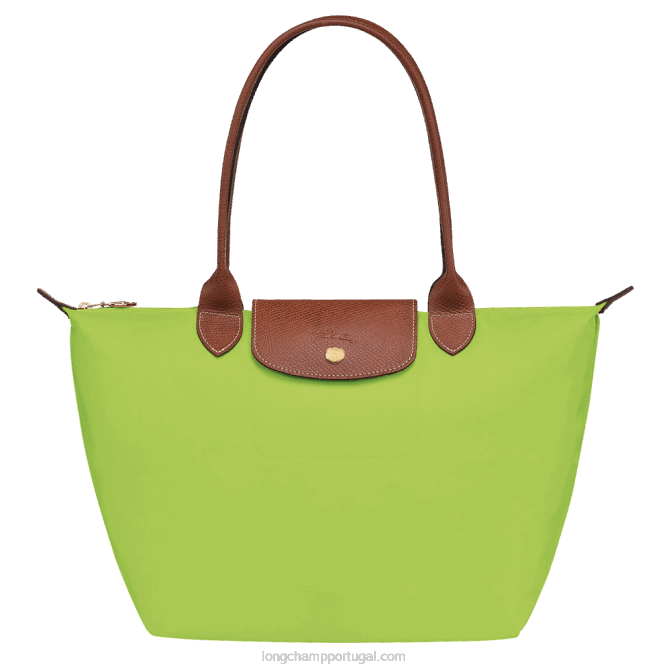 Longchamp 6DPZ422 luz verde mulheres bolsa tote original le pliage m
