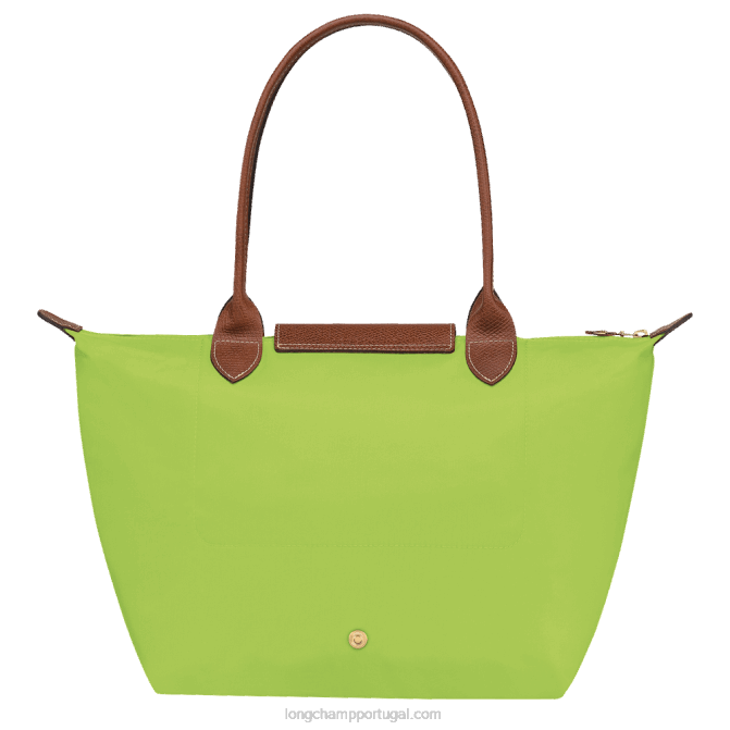 Longchamp 6DPZ422 luz verde mulheres bolsa tote original le pliage m